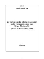 Bài giảng nhiễm trùng đường sinh sản