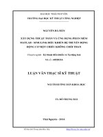 xây dựng thuật toán và ứng dụng phần mềm matlab - simulink điều khiển hệ truyền động động cơ một chiều không chổi than