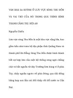 văn hoá sa huỳnh ở lưu vực sông thu bồn và vai trò của nó trong quá trình hình thành cảng thị hội an