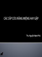 Bài giảng cấp cứu răng miệng