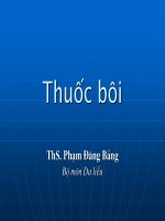 Bài giảng về thuốc bôi