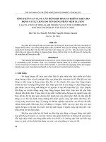 TÍNH TOÁN VAN CUNG CẤP HỖN HỢP BIOGASKHÔNG KHÍ CHO ĐỘNG CƠ TỰ CHÁY DO NÉN BẰNG PHẦN MỀM FLUENT