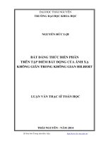 bất đẳng thức biến phân trên tập điểm bất động của ánh xạ không giãn trong không gian hilbert