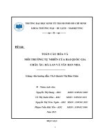 toàn cầu hoá và môi trường tự nhiên châu âu hà lan và tây ban nha