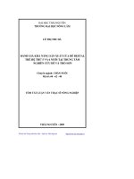 luận văn đánh giá khả năng sản xuất của dê beetal thế hệ 5 và 6 nuôi tại trung tâm nghiên cứu dê và thỏ sơn tây - luận văn, đồ án, đề tài tốt nghiệp