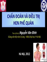 Bài giảng chẩn đoán và điều trị hen phế quản