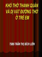 Slide khó thở thanh quản tổng quan