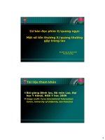 Cơ bản trong đọc xquang và tổn thương do lao thường gặp