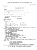 giáo án  tiếng anh 7 tự chọn