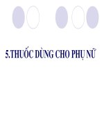Slide thuốc nam dùng cho phụ nữ