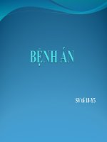 Slide bệnh án tai mũi họng   chảy máu hai tai