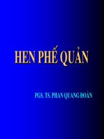 Bài giảng hen phế quản   tiến sỹ phan quang toàn