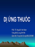 Bài giảng dị ứng thuốc   trung tâm dị ứng