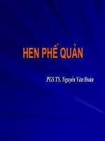 Bài giảng về hen phế quản