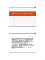 Biểu hiện tại mắt trong nhiễm HIV