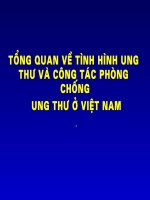 Slide bài giảng tổng quan về bệnh ung thư