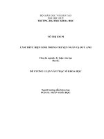 cảm thức hiện sinh trong truyện ngắn tạ duy anh