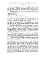 đánh giá chất lượng nước hồ tây (hà nội) dựa vào sự phú dưỡng bằng mô hình toán học