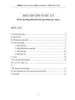 hệ thống điều khiển đèn giao thông tại 1 ngã tư