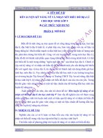 rèn luyện kỹ năng vẽ và nhận xét biểu đồ địa lí cho học sinh lớp 9