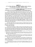 lý luận chung về hoạt động bán hàng ở doanh nghiệp thương mại