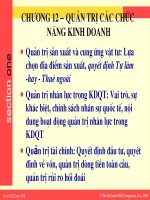 Kinh doanh quốc tế học phần 2 slide chương 12
