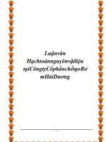 hạch toán nguyên vật liệu tại công ty cổ phần chế tạo bơm hải dương