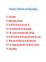 phân tích cân bằng phẳng