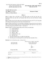 đề thi môn kiến trúc máy tính