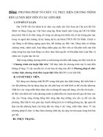 phương pháp tổ chức và thực hiện chương trình rèn luyện đội viên