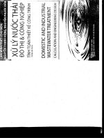 xử lý nước thải đô thị và công nghiệp