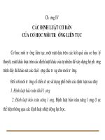 các định luật cơ bản của cơ học môi trường liên tục