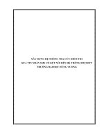 XÂY DỰNG HỆ THỐNG TRA CỨU ĐIỂM THI  QUA TIN NHẮN SMS CÓ KẾT NỐI ĐẾN HỆ THỐNG EDUSOFT  TRƯỜNG ĐẠI HỌC HÙNG VƯƠNG