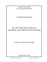 phương pháp hiệu chỉnh lặp giải hệ phương trình toán tử đơn điệu