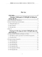 chuẩn hóa mô hình csdlqh dựa trên tính tương tự