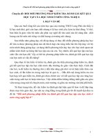 đổi mới phương pháp kiểm tra đánh giá môn công nghệ 8