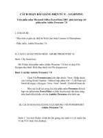 BÀI GIẢNG điện tử e – LEARNING