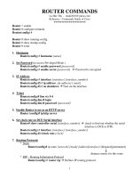 tổng hợp các lệnh trên router