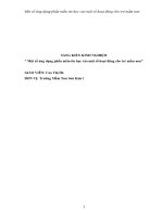 một số ứng dụng phần mềm tin học vào một số hoạt động cho trẻ mầm no