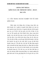 Kiểm toán tài chính: chương 13: kiểm toán huy động và hoàn trả vốn