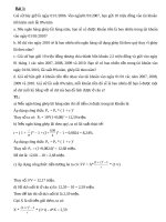 Bài tập tín dụng ngân hàng có bài giải