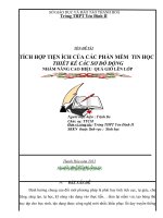 SKKN Tích hợp tiện ích của các phần mềm tin học thiết kế các sơ đồ động nhằm nâng cao hiệu quả giờ lên lớp