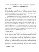 skkn_phát triển kỹ năng nói cho học sinh lớp 6 trong tiết học tiếng anh