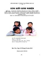 skkn sử dụng phương pháp dạy học lồng ghép kiến thức giáo dục giới tính trong bài 47 sách giáo khoa sinh học 11cơ bản  điều khiển sinh sản ở động vật -  mục ii sinh đẻ có kế hoạch ở người