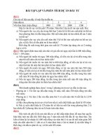 Bài tập quản lý dự án đầu tư xây dựng