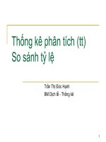 Bai giảng Thống kê phân tích cho biến phân loại  Đại học y tê công cộng