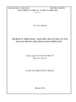 mô hình thích nghi - giao thức họ tcp cho các ứng dụng đa phương tiện trong mạng không dây