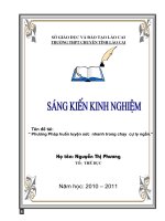 skkn phương pháp huấn luyện sức nhanh trong chạy cự ly ngắn