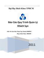 báo cáo quy trình quản lý khách sạn