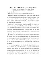 SKKN Phát huy tính tích cực của học sinh khi dạy phân môn địa lý lớp 5